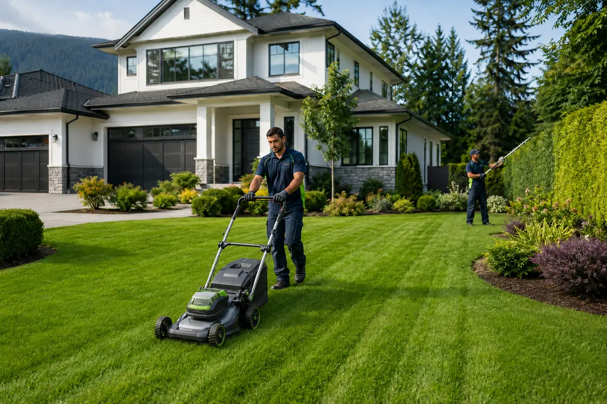 Port Moody lawn mowing homeowner service AstraGreen